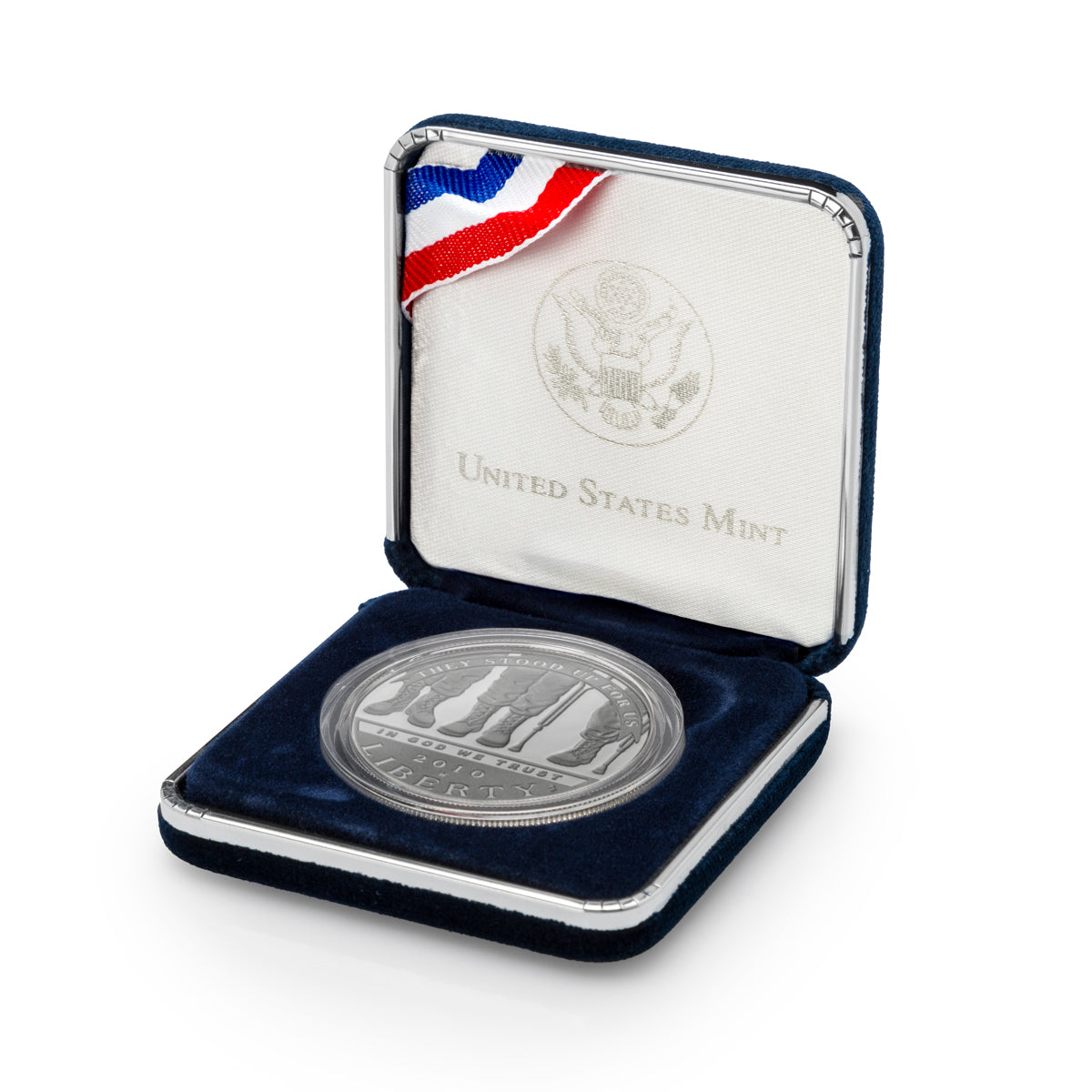 2010 $1 American Veterans Disabled for Life Silver Coin