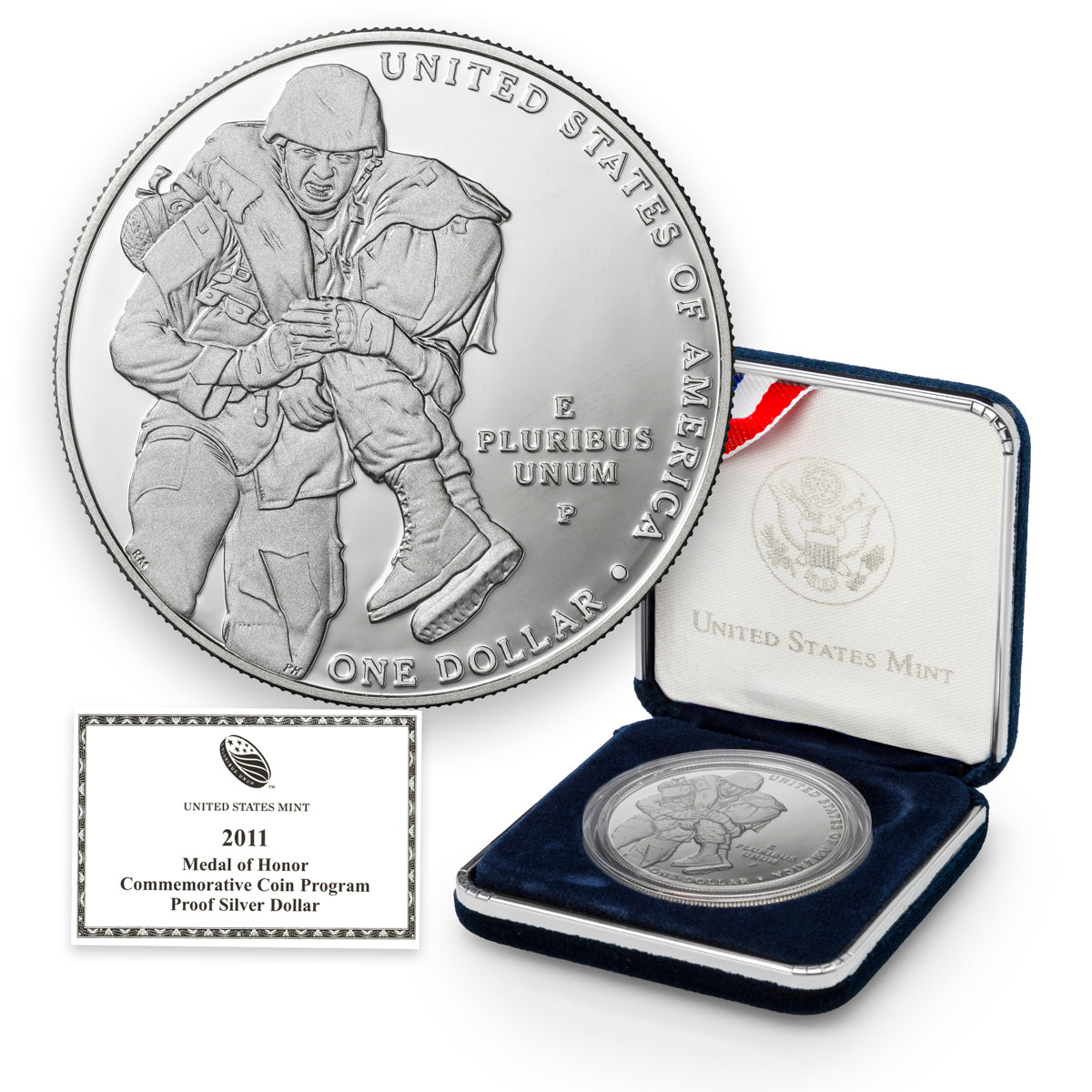 2011 $1 Medal of Honor - Pure Silver Coin