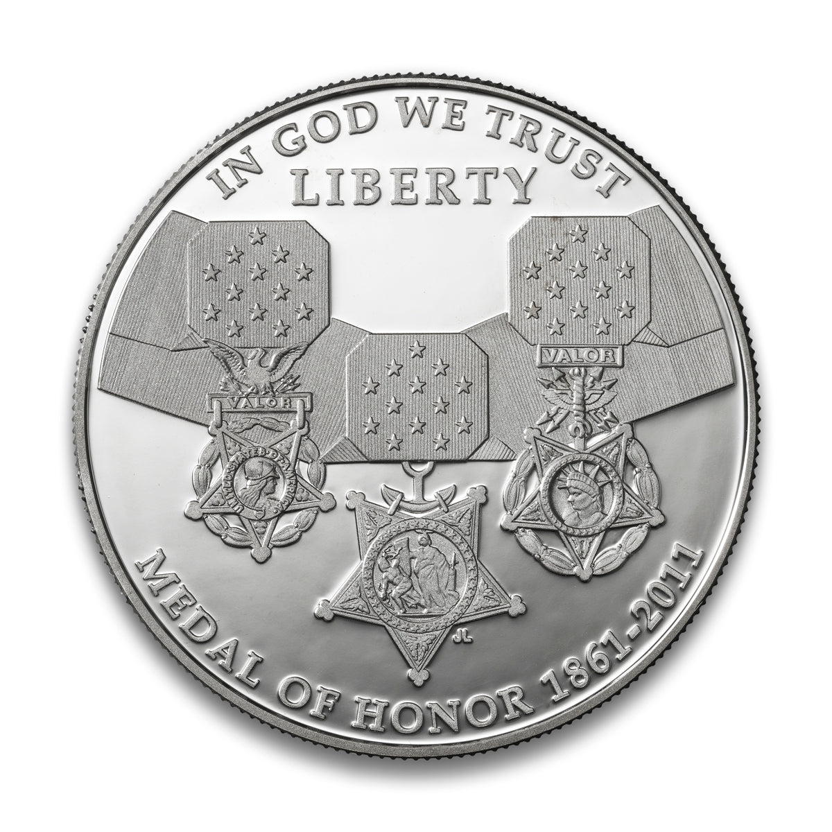 2011 $1 Medal of Honor - Pure Silver Coin