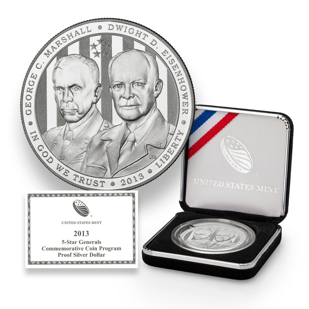 2013 $1 5-Star Generals - Pure Silver Coin