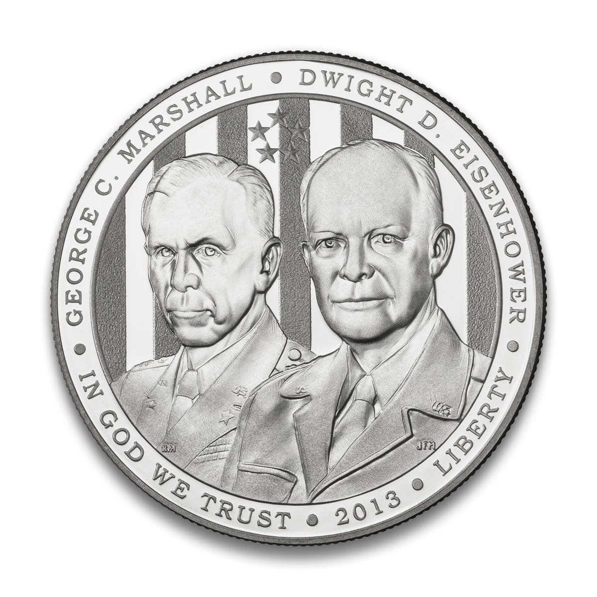 2013 $1 5-Star Generals - Pure Silver Coin