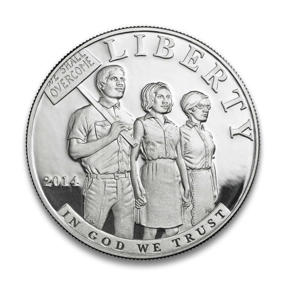 2014 $1 Civil Rights Act of 1964 - Pure Silver Coin