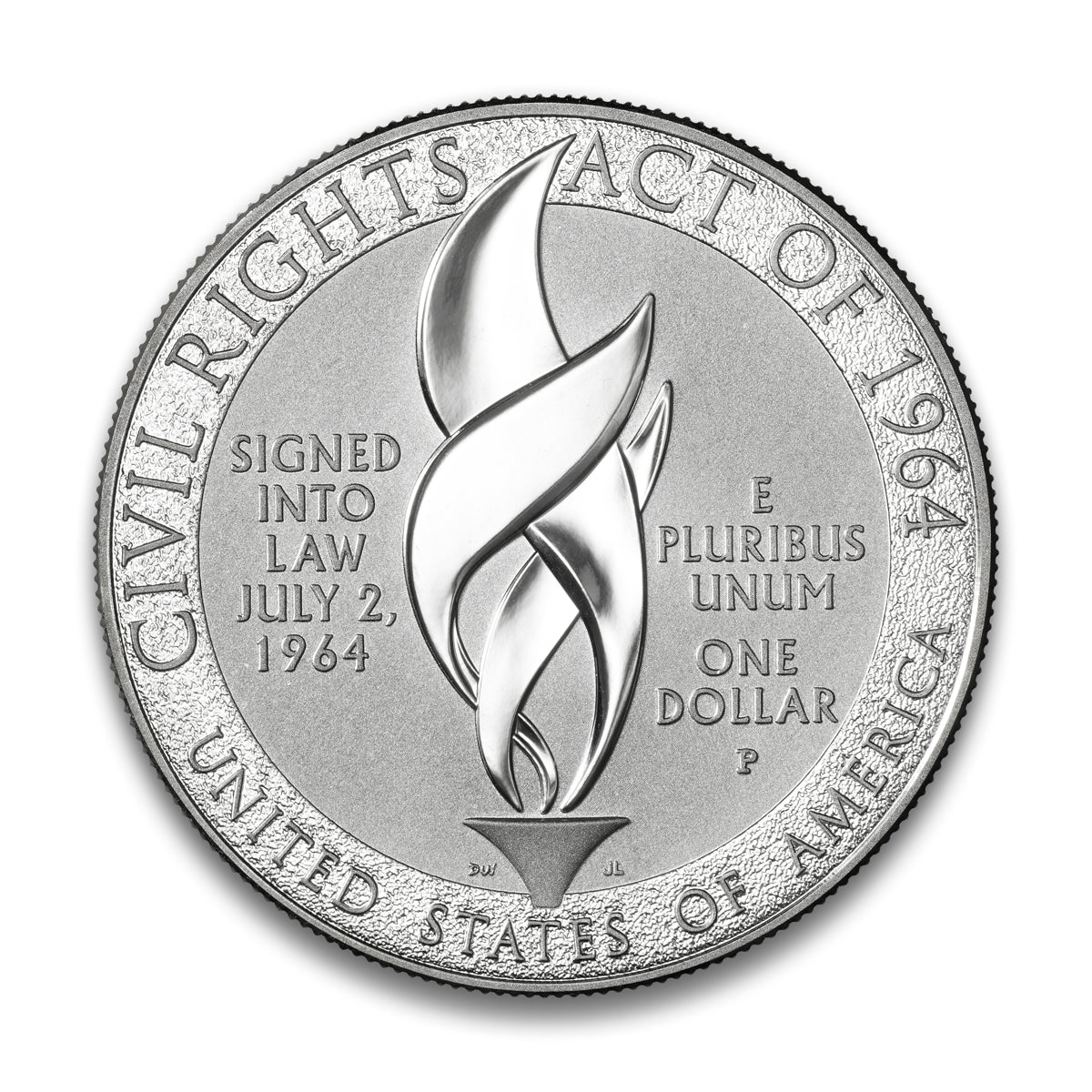 2014 $1 Civil Rights Act of 1964 - Pure Silver Coin