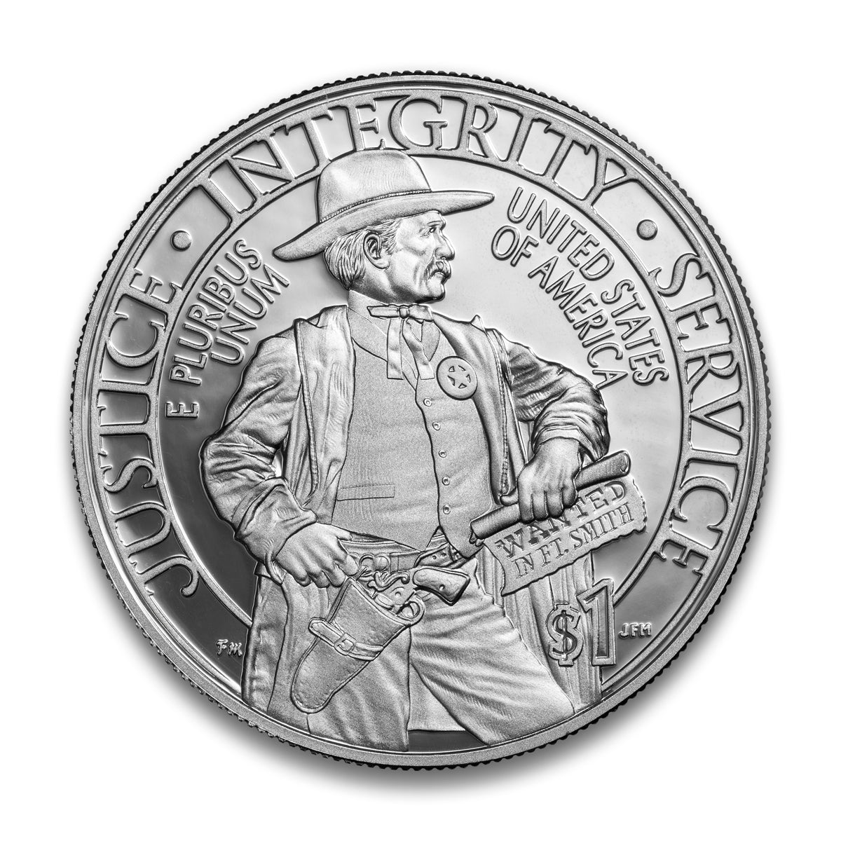 2015 $1 US Marshals 225th Anniversary Silver Coin