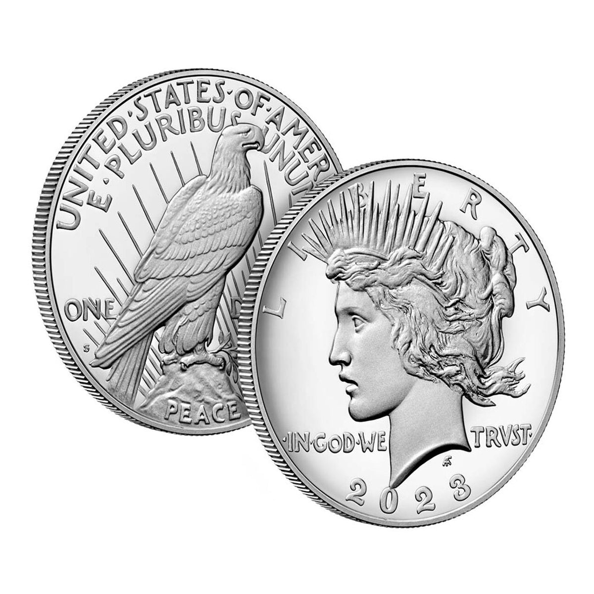 2023 $1 Peace Dollar - Pure Silver Coin