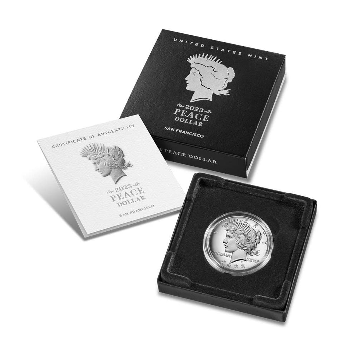 2023 $1 Peace Dollar - Pure Silver Coin