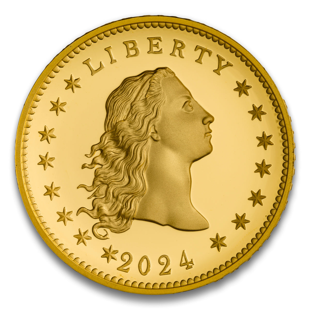 2024 230th Anniversary Flowing Hair - Gold Proof Coin