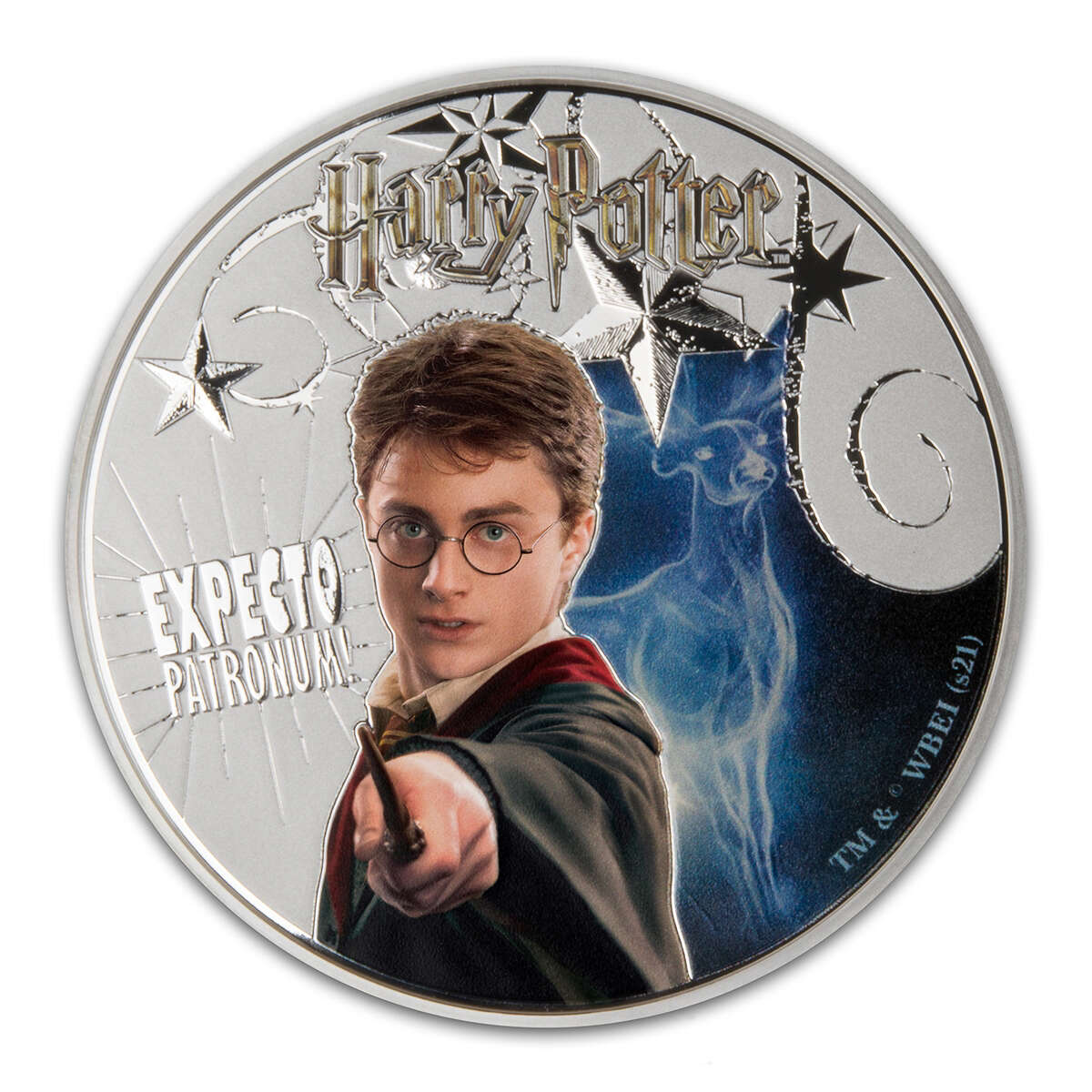 2021 $10 Harry Potter Patronus Spell - Pure Silver Coin