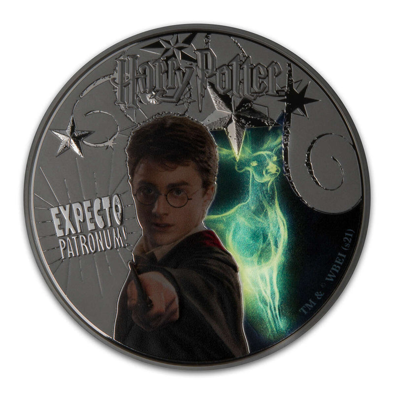 2021 $10 Harry Potter Patronus Spell - Pure Silver Coin