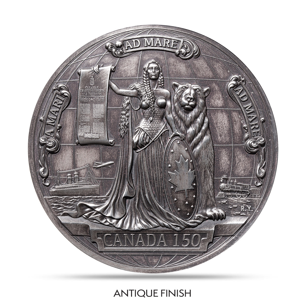 2017 150th Anniversary of Confederation - Silver Medal (Antique Finish)