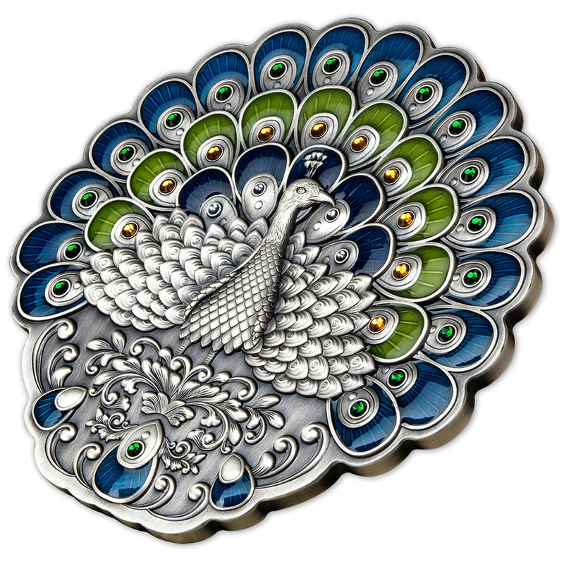 2022 $5 Peacock - Half Kilo Pure Silver Coin