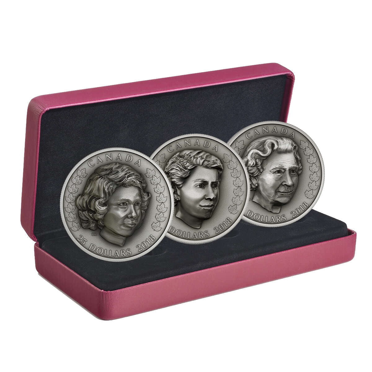 2018 $25 HRM QEII 3 Coin Set