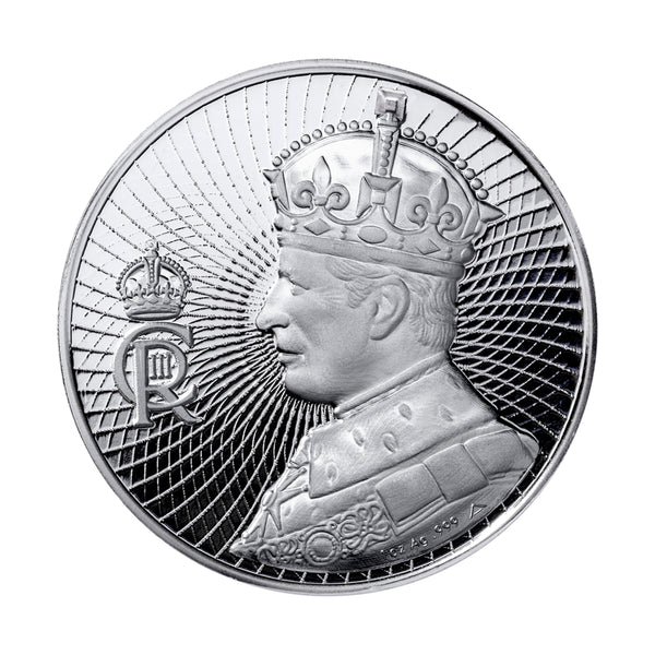 The Coronation of King Charles III  One Ounce Fine Silver Medallion