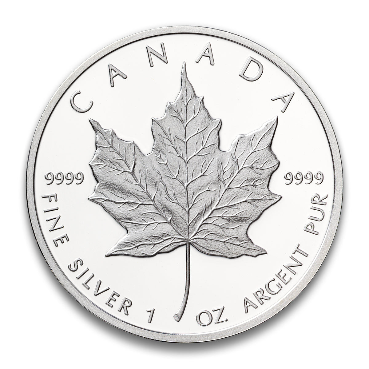 1989 10th Anniversary of the Gold Maple Leaf 3-Coin Set (1 OZ Silver, 1/10 OZ Gold and Platinum)