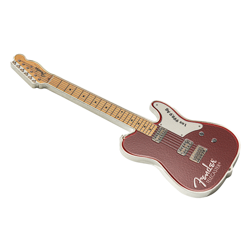 2026 $2 Fender Telecaster 75th Anniversary Mystery Box - Pure Silver Coin