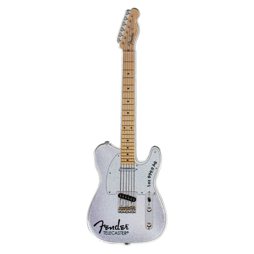 2026 $2 Fender Telecaster 75th Anniversary Mystery Box - Pure Silver Coin