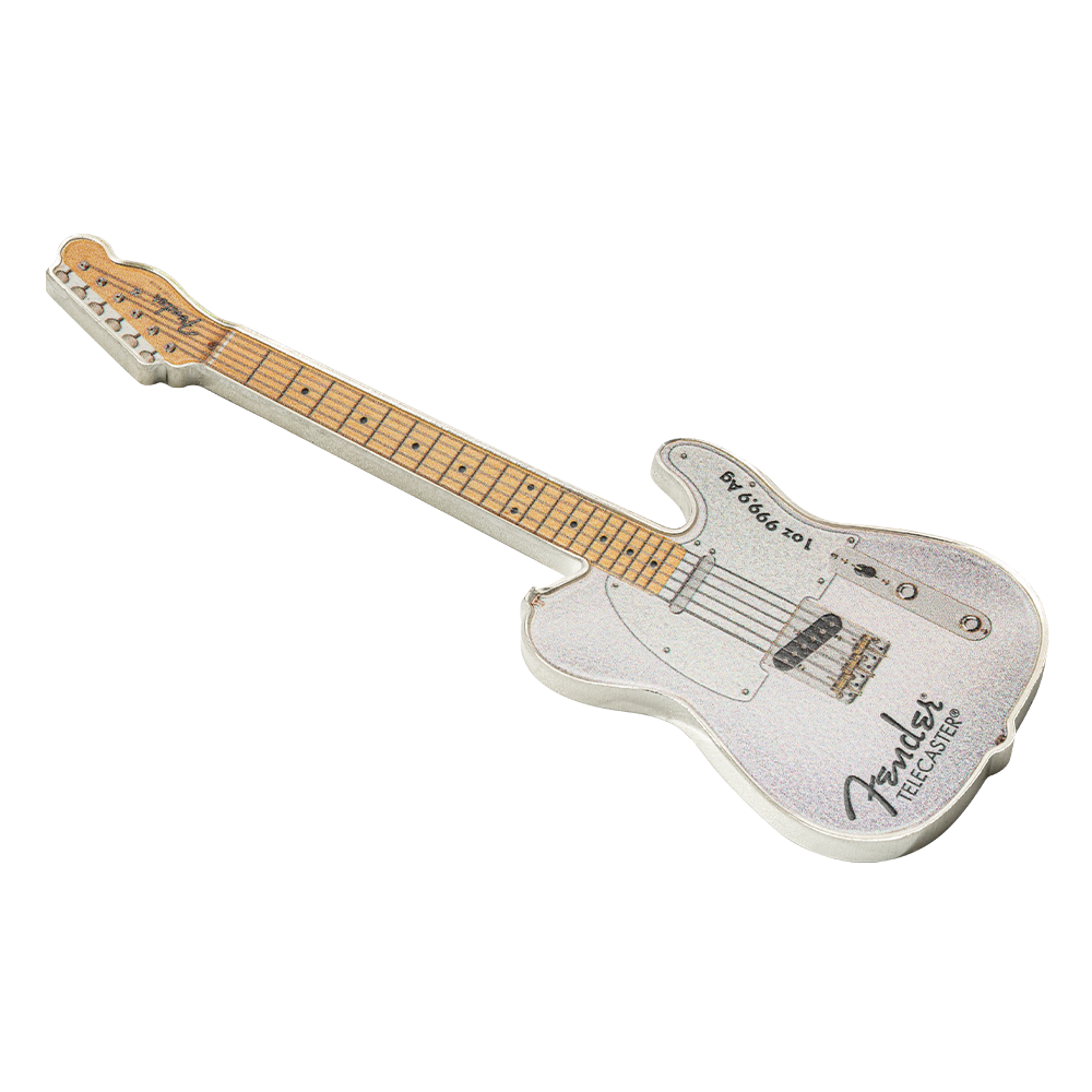 2026 $2 Fender Telecaster 75th Anniversary Mystery Box - Pure Silver Coin
