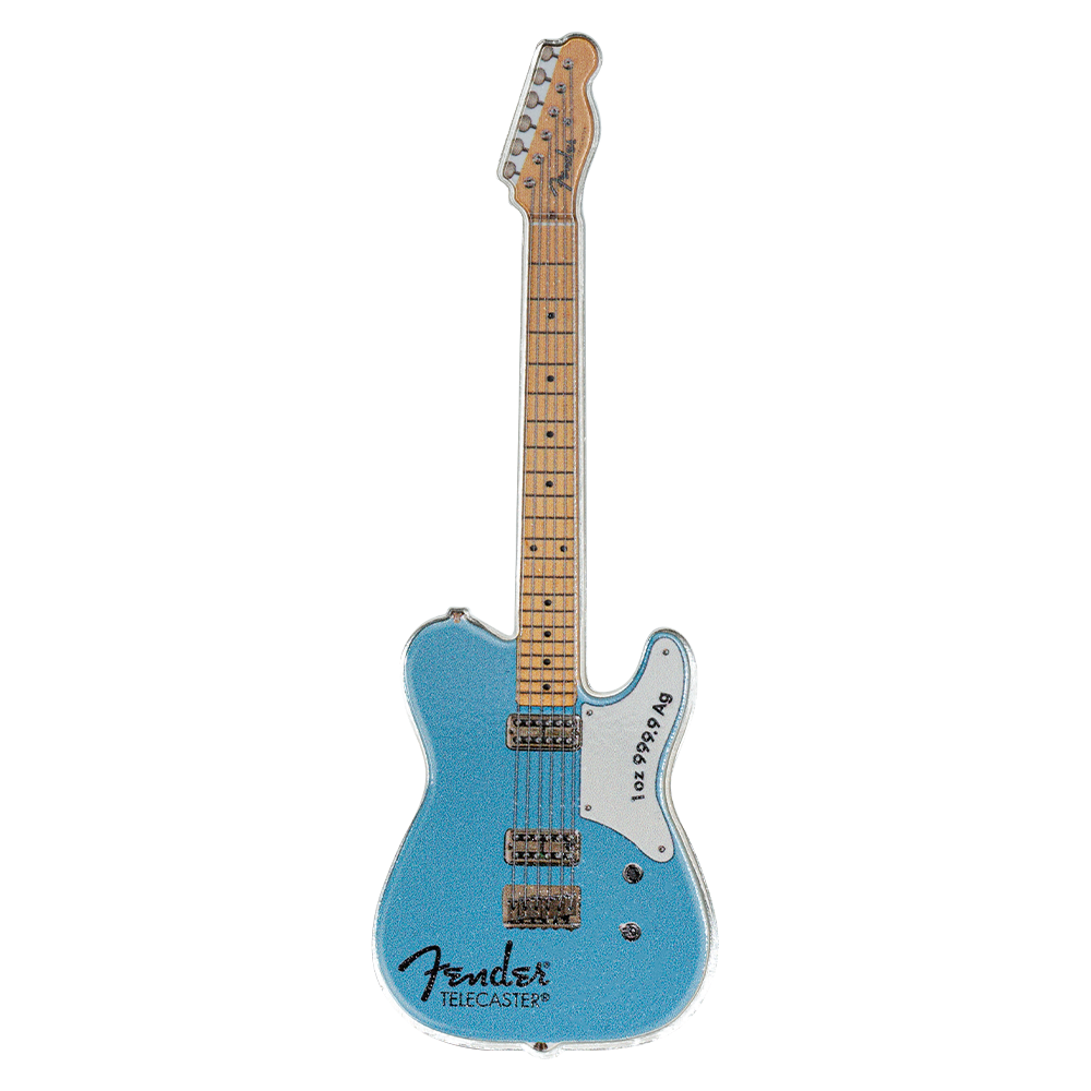 2026 $2 Fender Telecaster 75th Anniversary Mystery Box - Pure Silver Coin