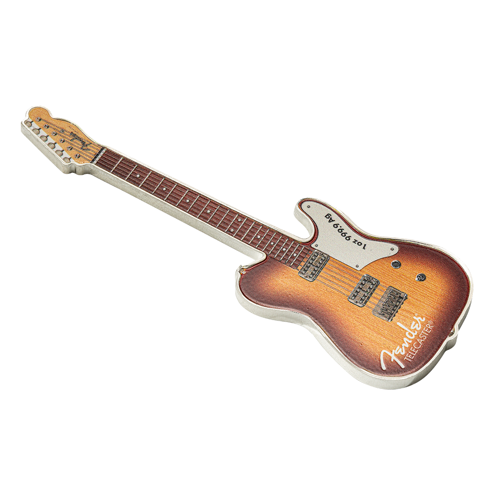2026 $2 Fender Telecaster 75th Anniversary Mystery Box - Pure Silver Coin