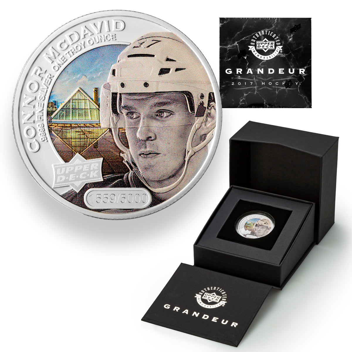 2017 $5 Grandeur Upper Deck: Connor McDavid - Pure Silver Coin