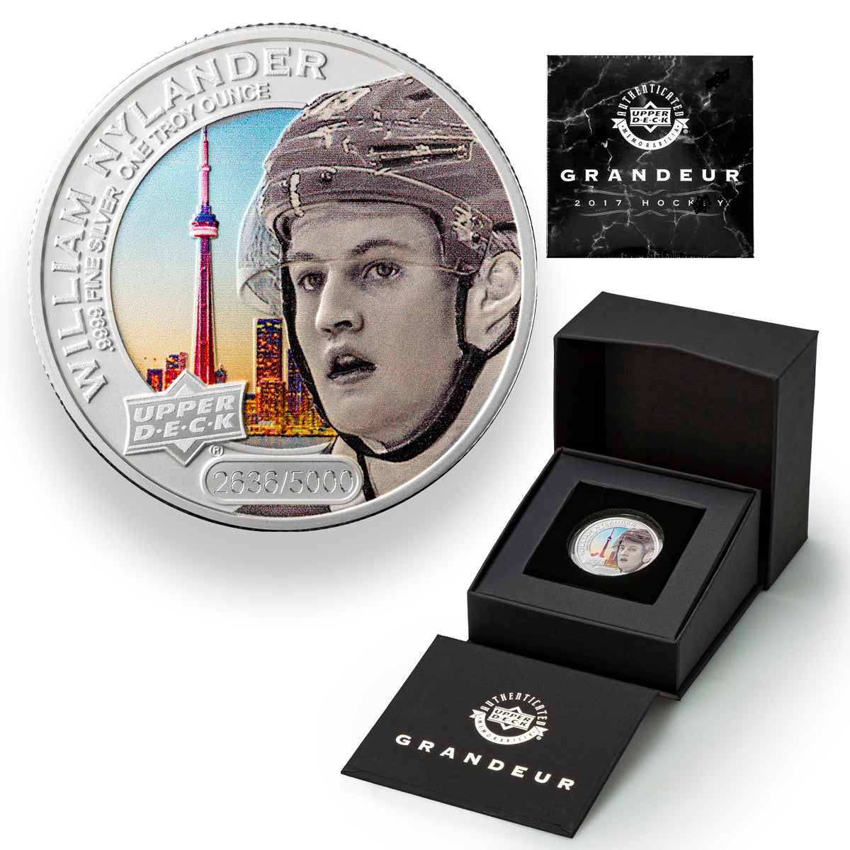 2017 $5 Grandeur Upper Deck: William Nylander - Pure Silver Coin