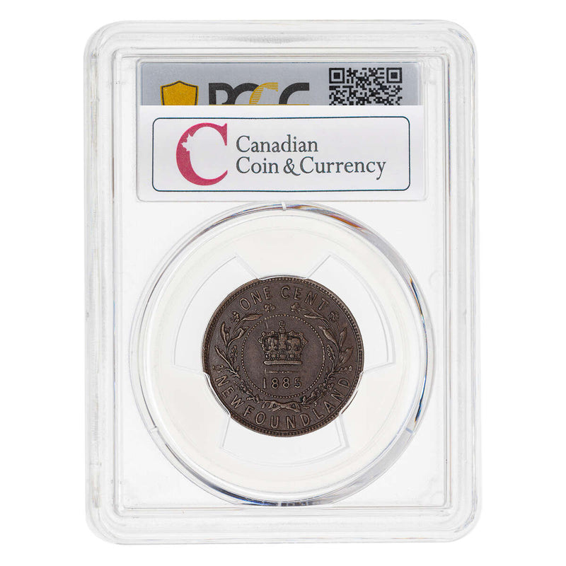 NFLD 1 cent 1885  PCGS EF-45