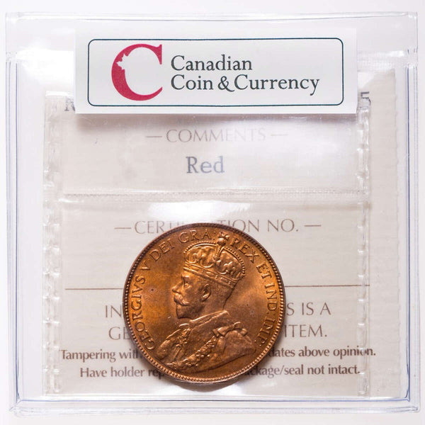 NFLD 1 cent 1929  ICCS MS-65