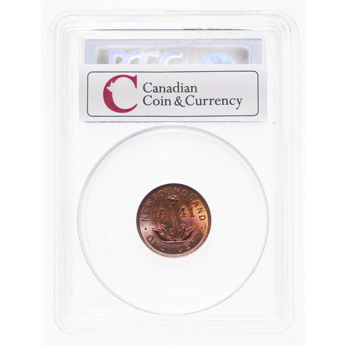 NFLD 1 cent 1941C Red Brown PCGS MS-63