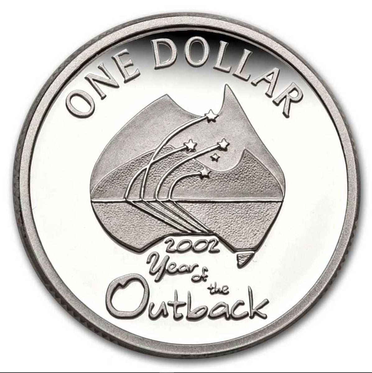 2002 $1 Year of the Outback - Pure Silver Coin