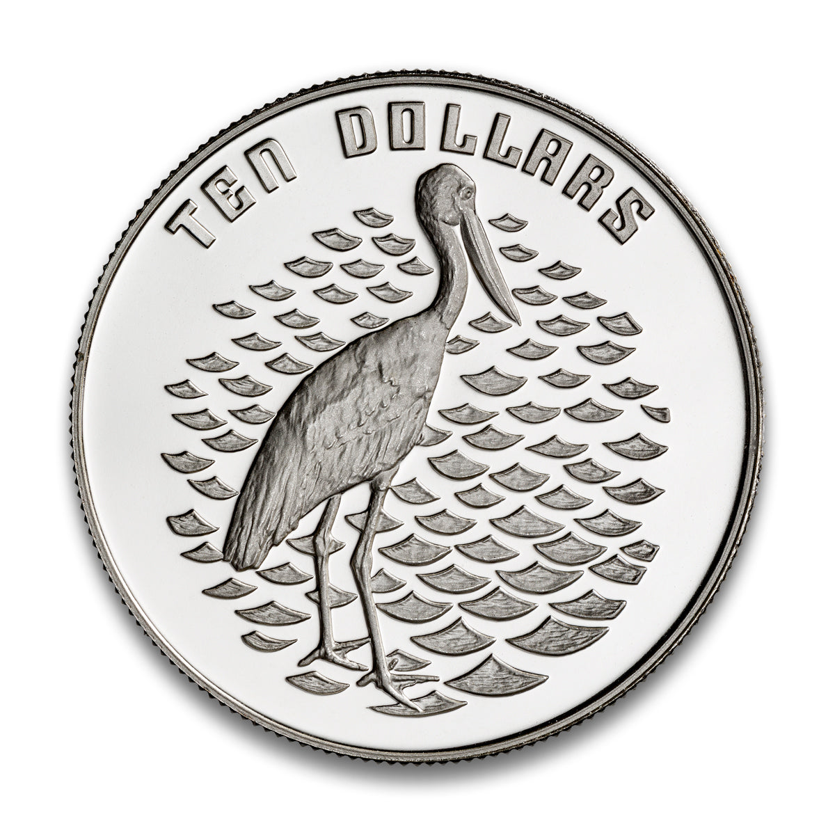 1991 $10 Birds of Australia: Jabiru - Sterling Silver Piedfort Coin