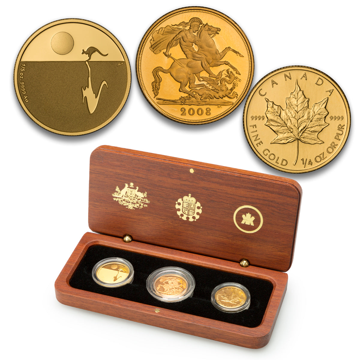 2008 Icons of the Commonwealth - 3 Coin Gold Set