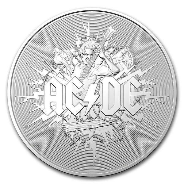 2021 $1 ACDC - Pure Silver Frosted Coin Default Title