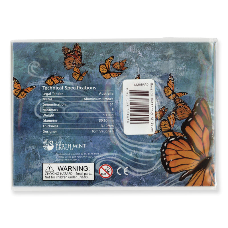 2012 $1 Animal Athletes: Monarch Butterfly Coin
