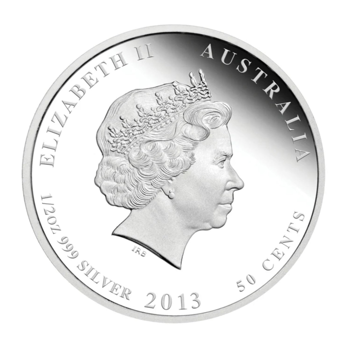 2013 50 Cent Birds of Australia: Budgerigar - Pure Silver Coin