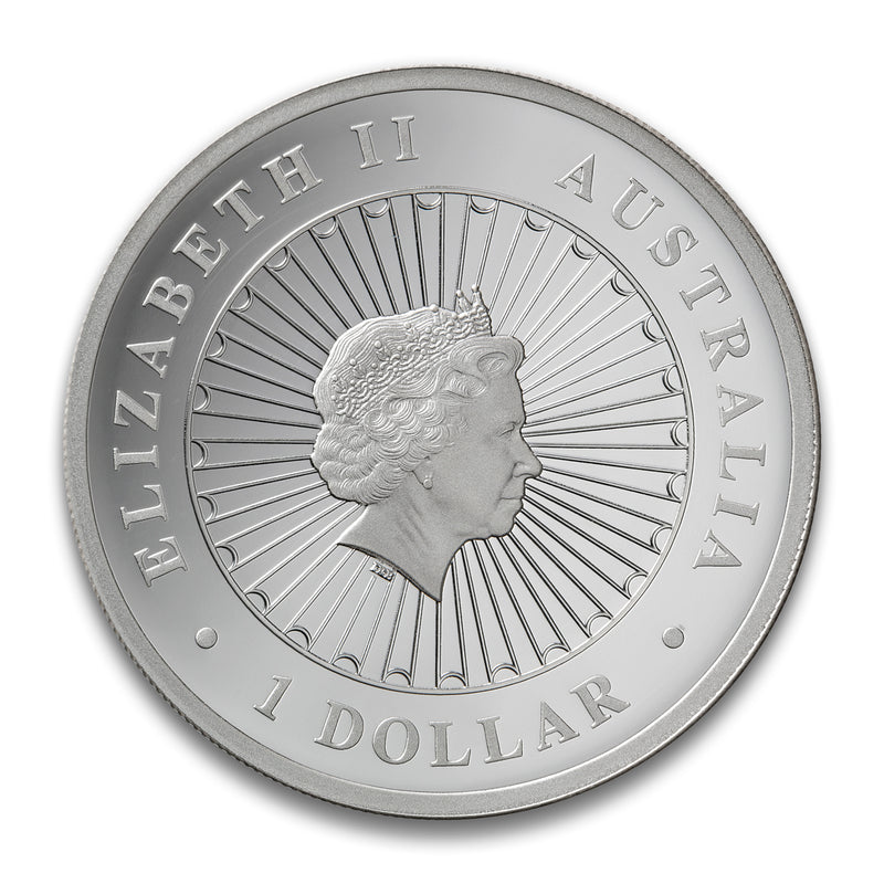 2013 $1 Australian Opal Series: The Kangeroo - Fine Silver Coin
