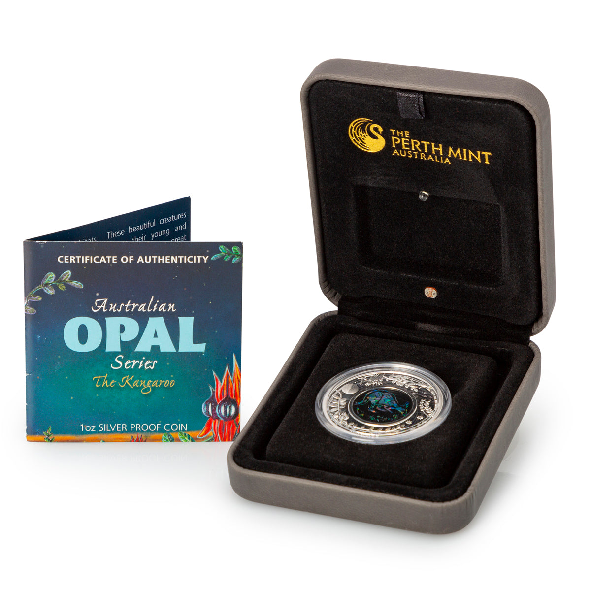 2013 $1 Australian Opal Series: The Kangeroo - Fine Silver Coin