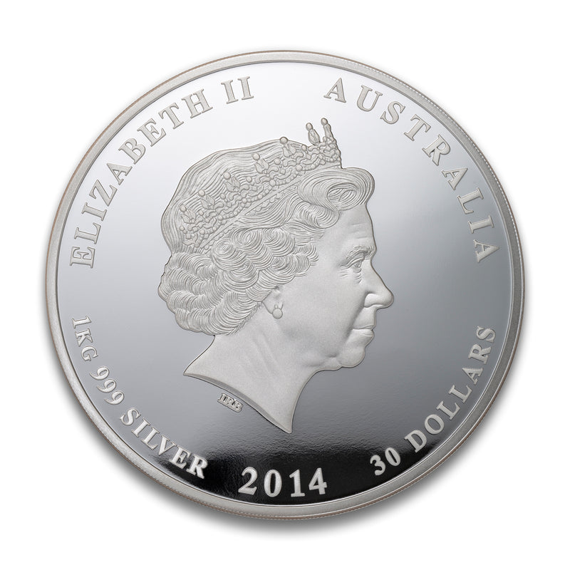 2014 $30 Australian Lunar Silver Coin Series: Year of the Horse - Fine Silver Coin