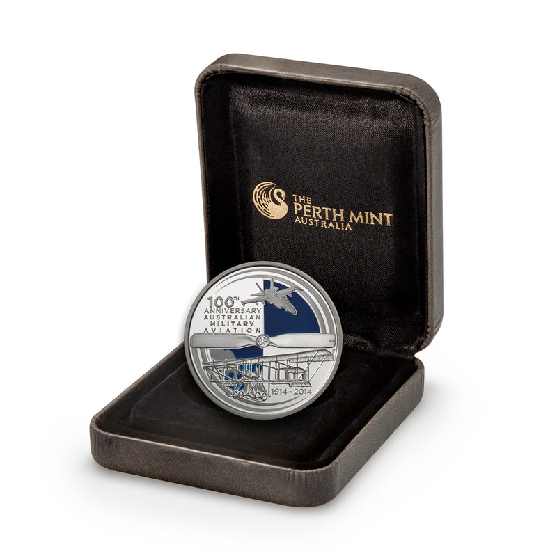 2014 $1 100th Anniversary of Australian Military Aviation - Fine Silver Coin