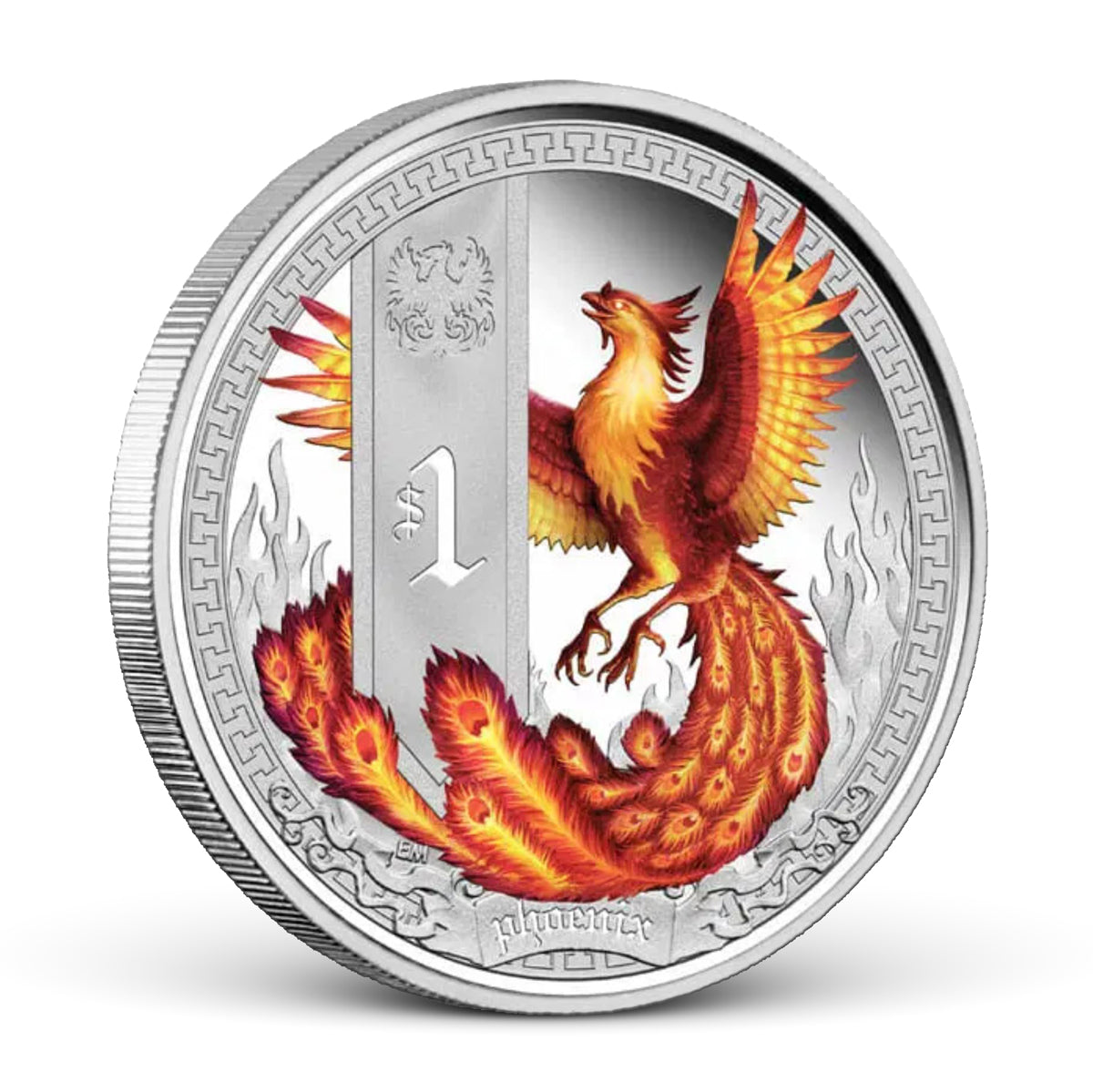 2013 $1 Mythical Creatures: Phoenix - Pure Silver Coin