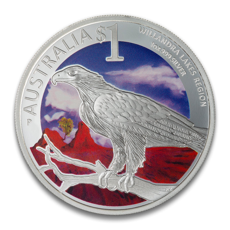 2013 $1 World Heritage Sites: Wilandra Lakes Region - Fine Silver Coin