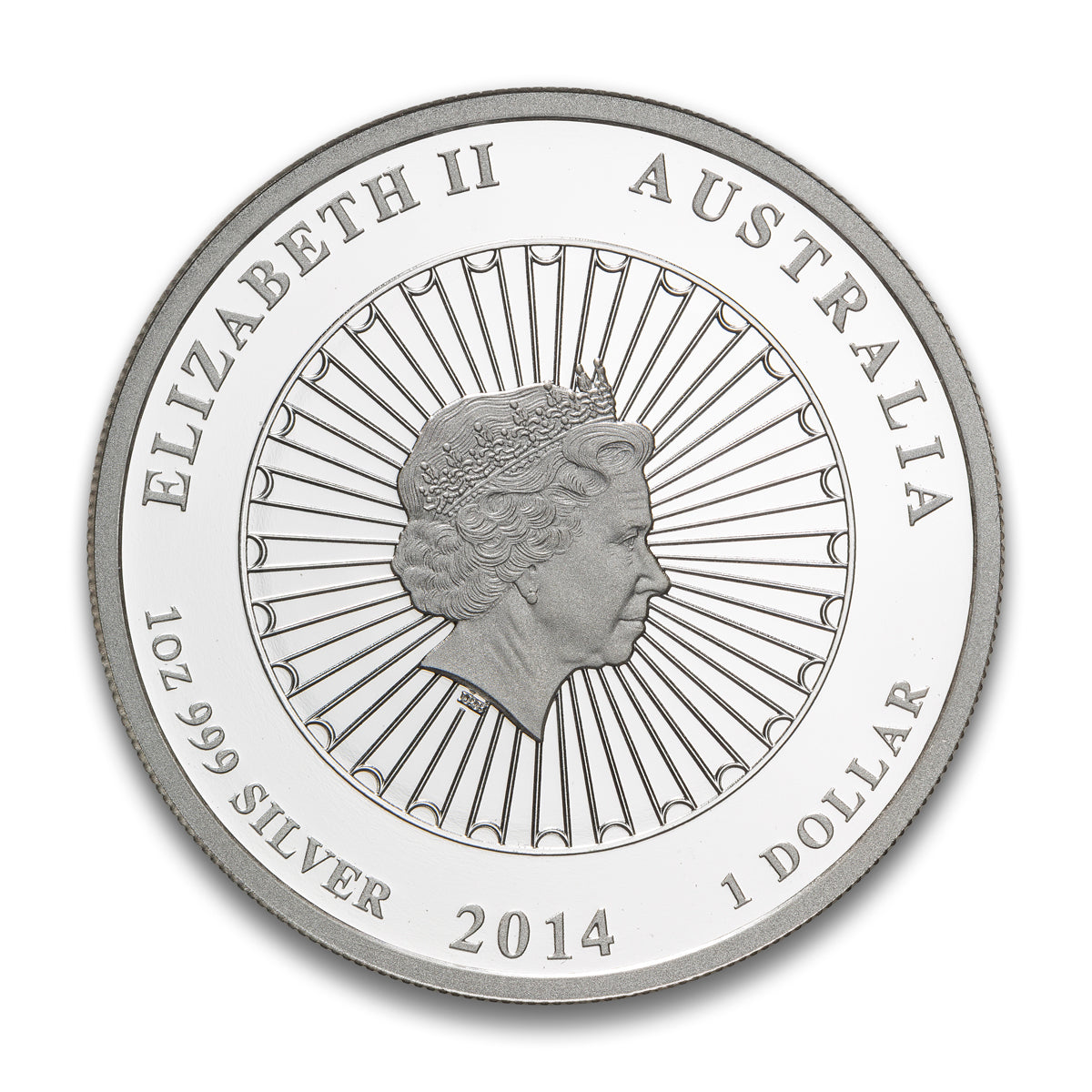 2014 $1 Shell Coin: Australian Abalone - Fine Silver Coin