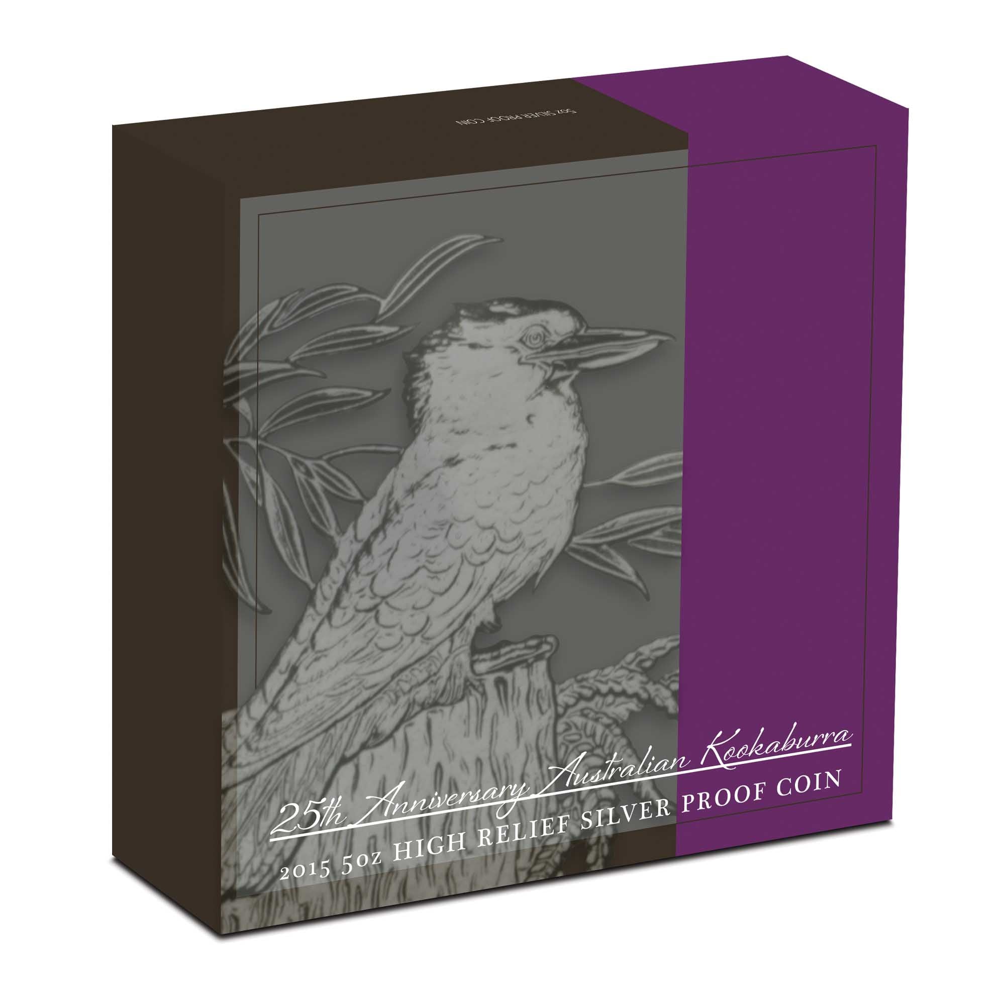 2015 $8 25th Anniversary of the Australian Kookaburra - Pure Silver Coin