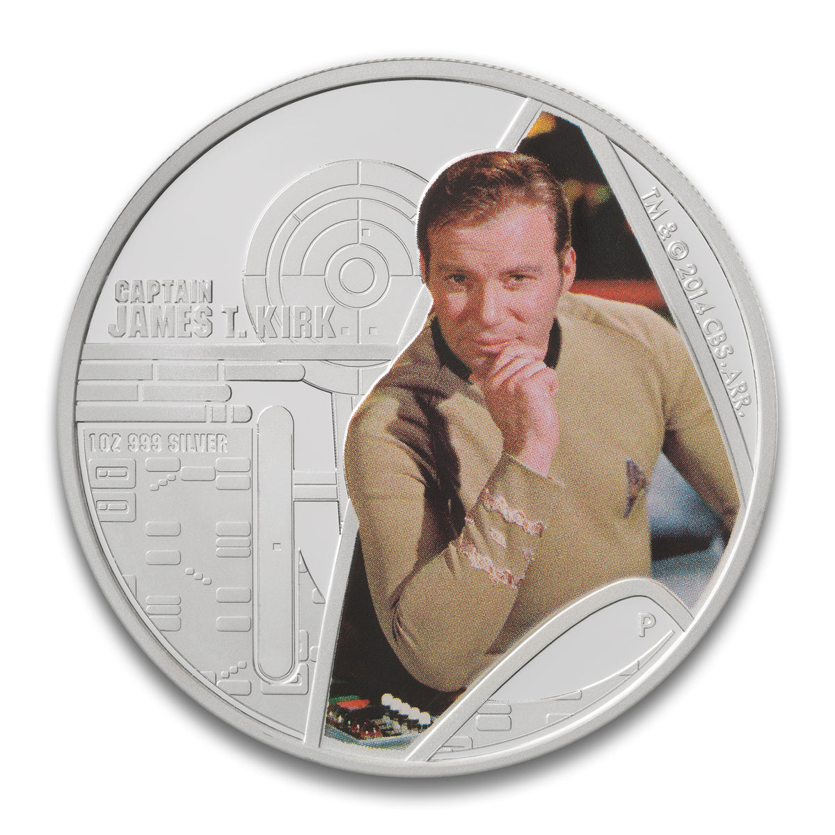 2015 $1 Star Trek: Captain James T Kirk - Pure Silver Coin