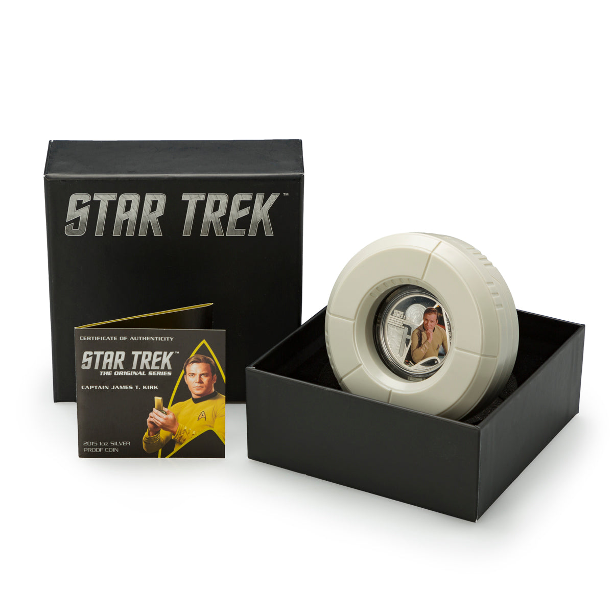 2015 $1 Star Trek: Captain James T Kirk - Pure Silver Coin