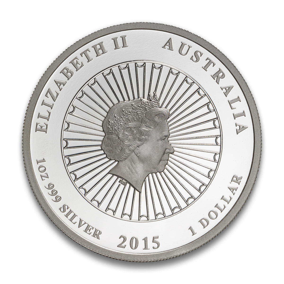 2015 $1 Shell Coin: Australian Mother of Pearl - Fine Silver Coin