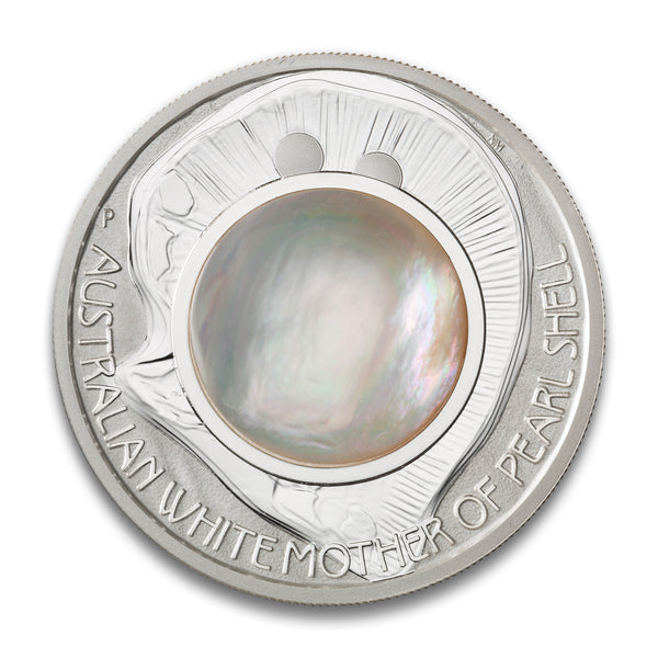 2015 $1 Shell Coin: Australian Mother of Pearl - Fine Silver Coin