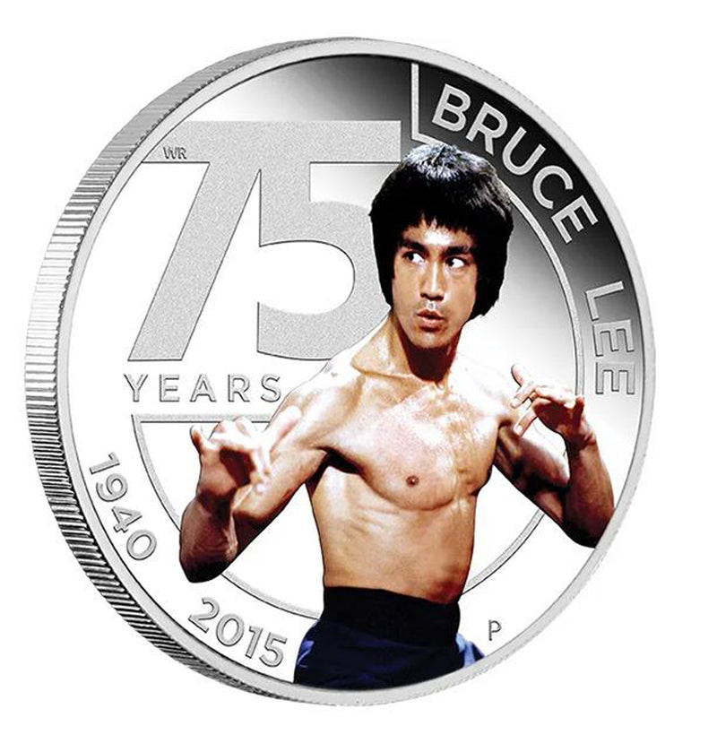 2015 $1 75th Anniversary of Bruce Lee - Fine Silver Coin