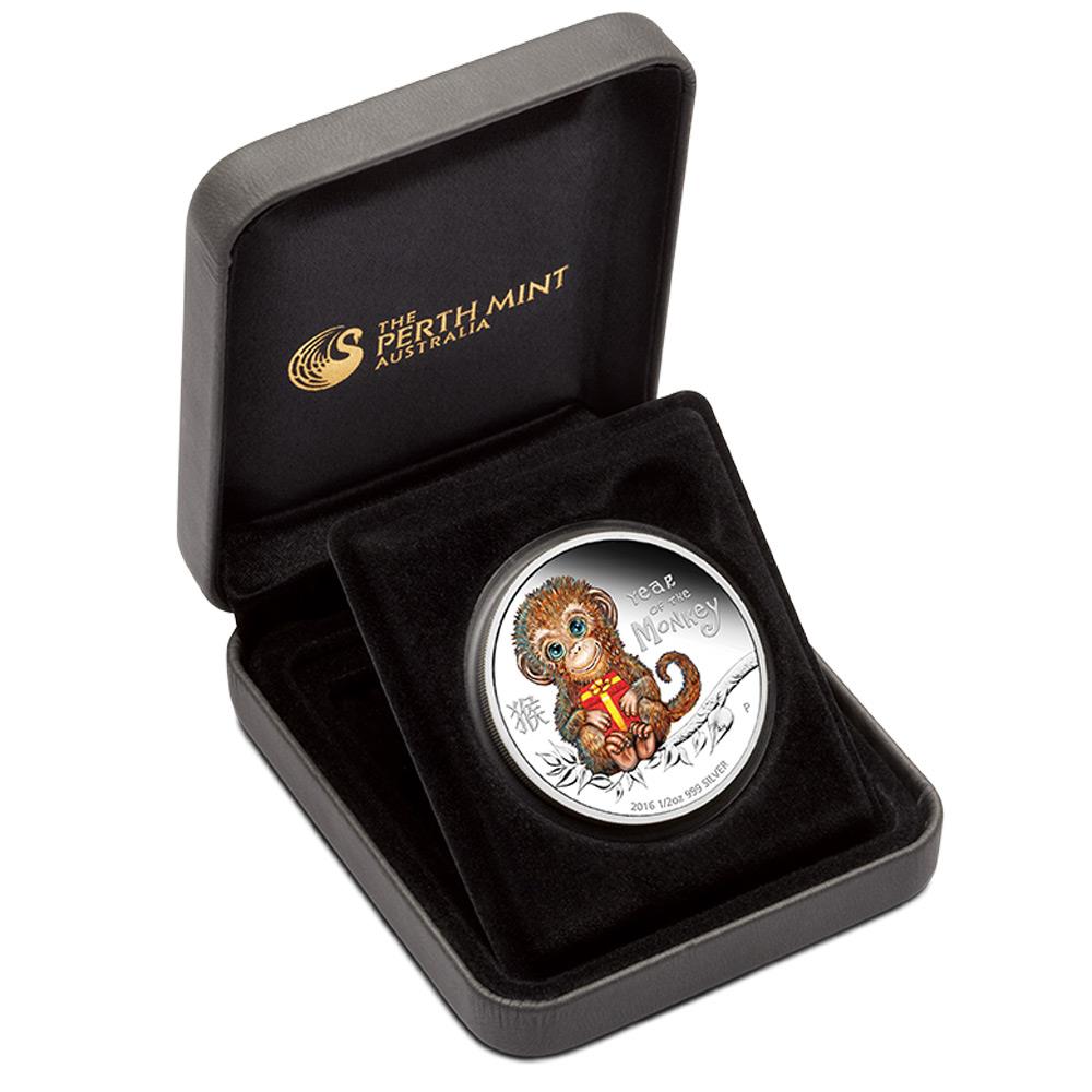 2016 50 Cent Baby Monkey: Year of the Monkey - Pure Silver Coin