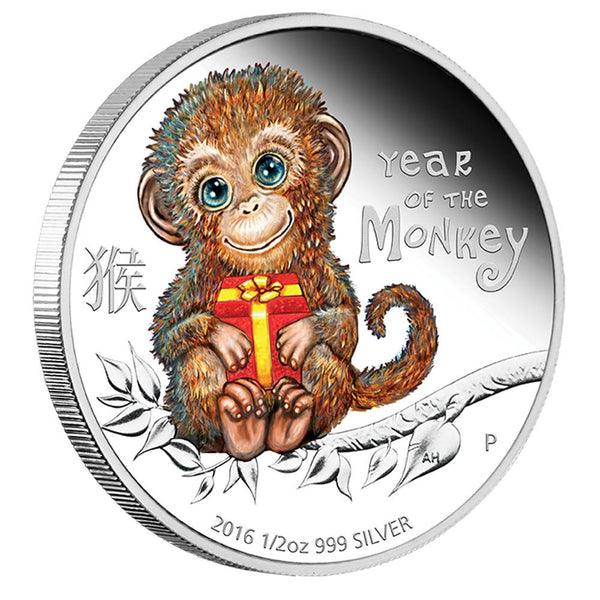 Year of the Monkey 2016 銀貨 50セント 50 cents 2016 - Year of the Monkey, Australia