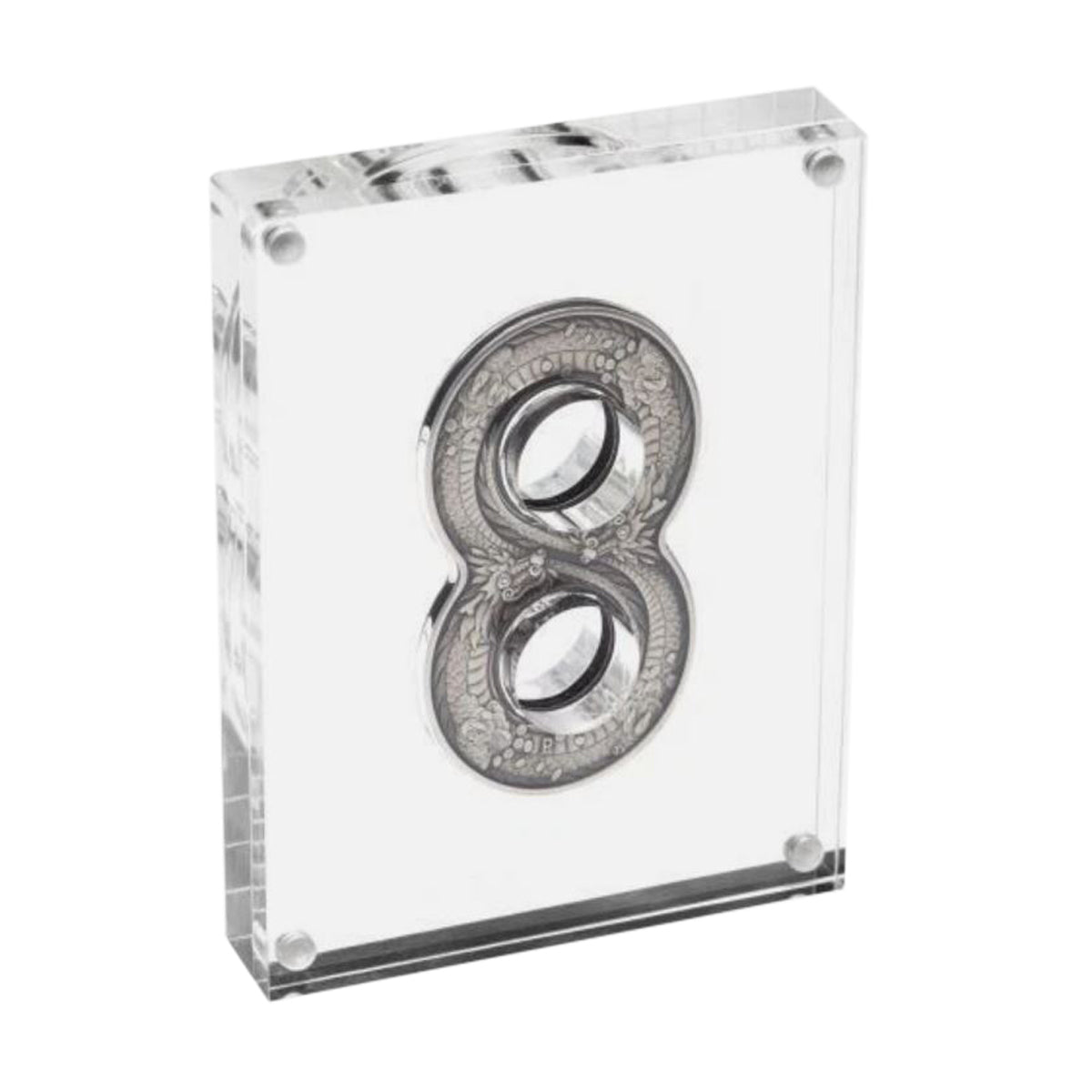 2018 $2 Figure 8 Dragon - Pure Silver Coin